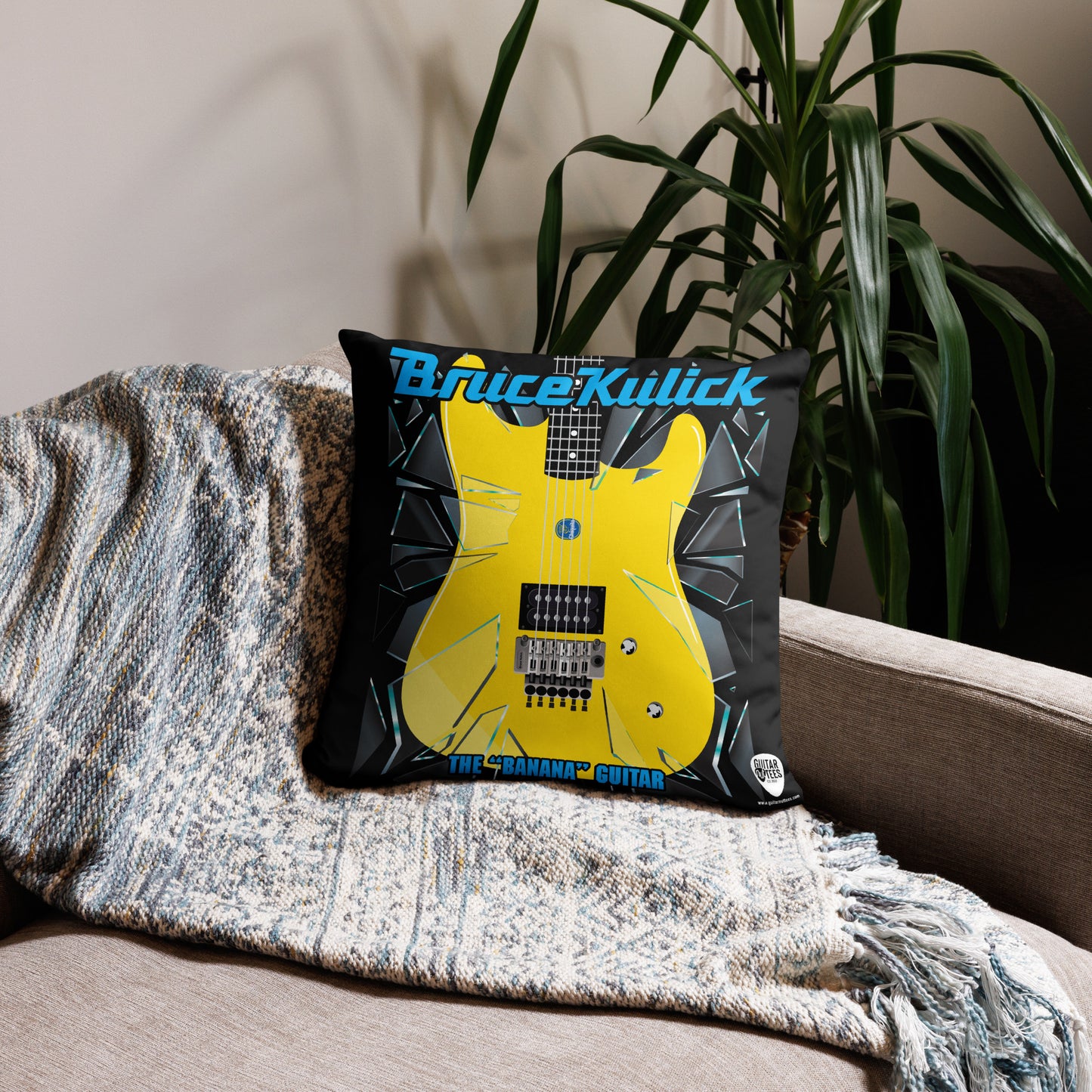 Banana Guitar Pillow