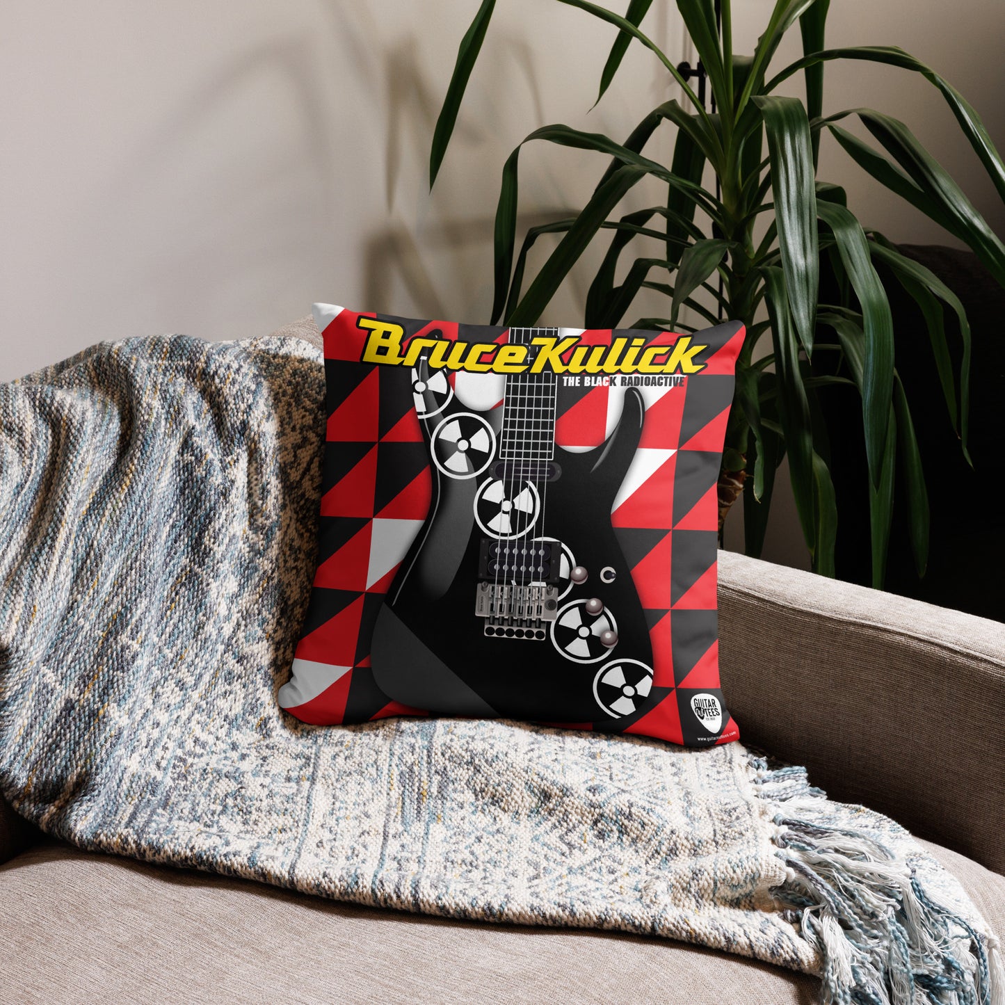 Radioactive Guitars Pillow