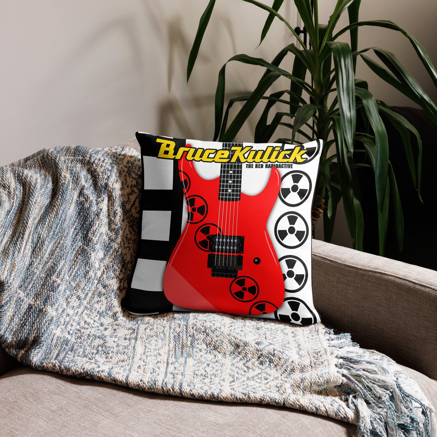 Radioactive Guitars Pillow