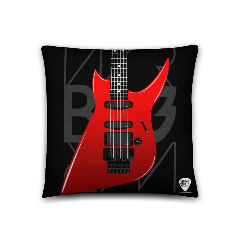 WRB-3 Winger Art / Red Guitar Pillow