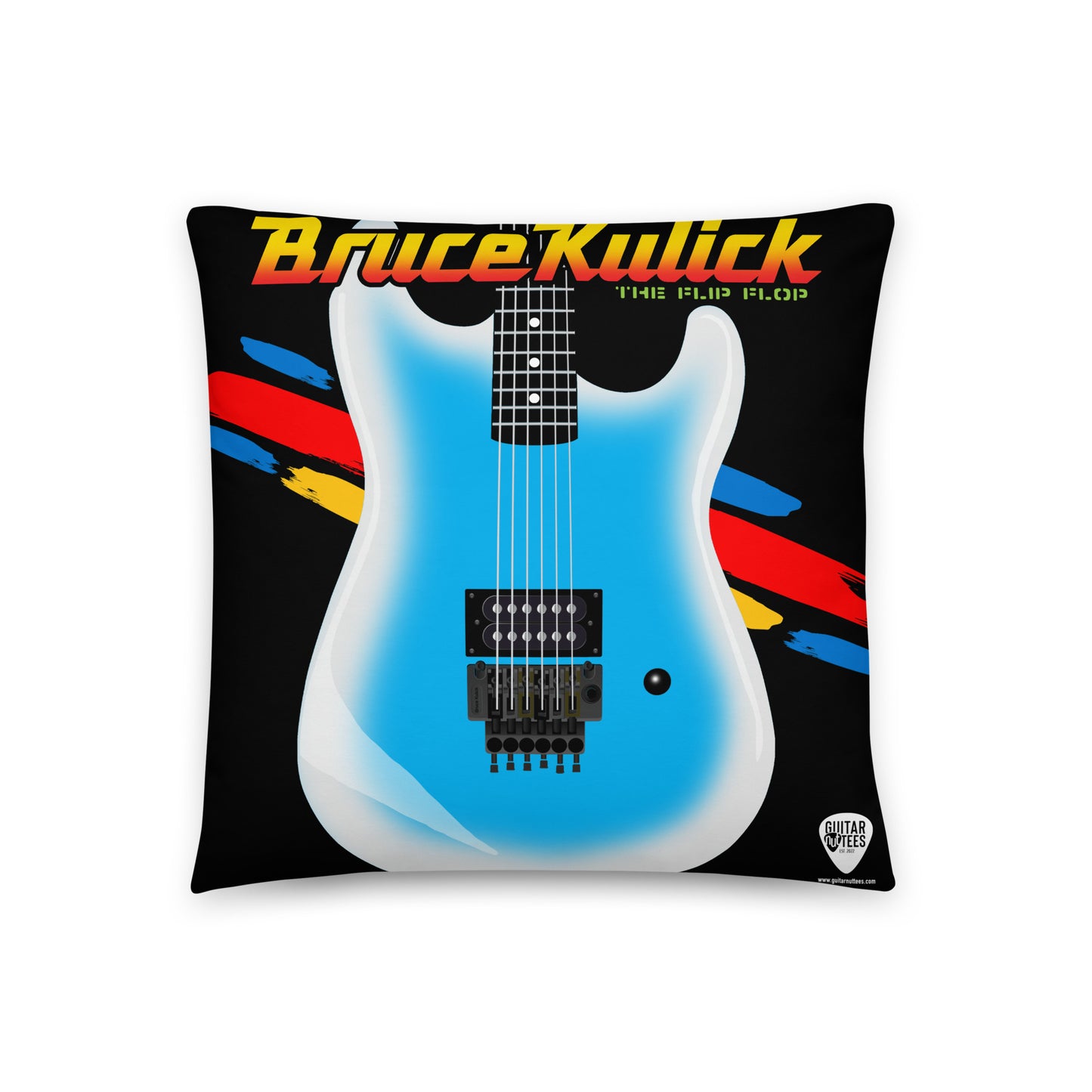 Multi Swirl / Flip Flop Guitars Pillow